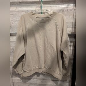 GAP Beige Fleece-Lined Sweatshirt Size Xl